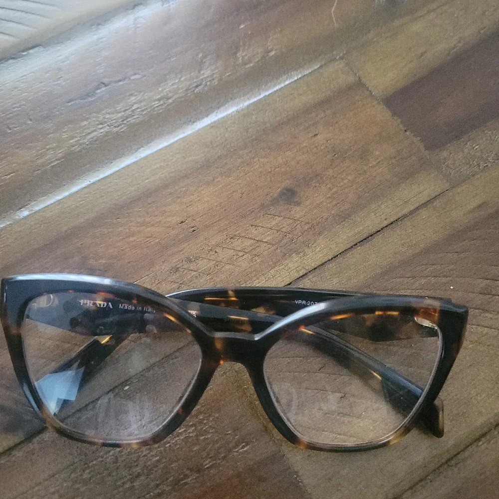 Prada Brown Oversized Tortoiseshell Glasses - Picture 8 of 13